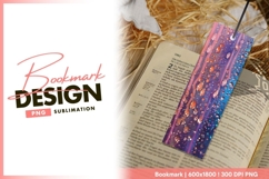 Pink paint drips and water droplets background bookmark png Product Image 1
