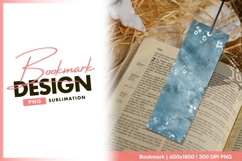 Floral watercolor background template bookmark png Product Image 1