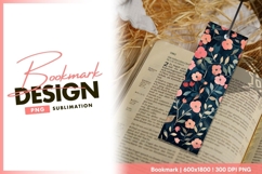Floral garden illustration bookmark design png Product Image 1