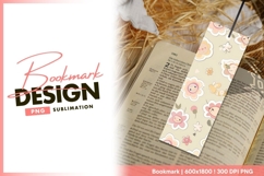 Cartoon floral pattern kids bookmark png Product Image 1