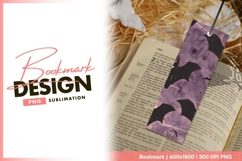 Grunge halloween bat vertical bookmark png Product Image 1