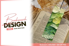 3d rendered tropical leaves background pattern bookmark png Product Image 1