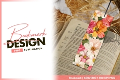 Vintage botanical flowers artwork bookmark png Product Image 1