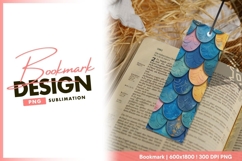 Mermaid scales illustration background bookmark png Product Image 1
