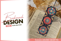 Floral tile pattern decorative artwork bookmark png Product Image 1