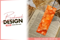 Orange flowers close up petals bookmark png Product Image 1