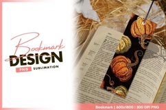Autumnal pumpkins harvest bookmark png design Product Image 1