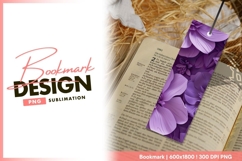 Purple flowers elegant background bookmark png Product Image 1