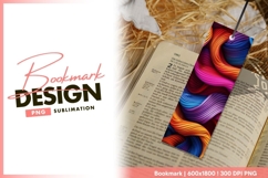 Colorful woven texture background bookmark png Product Image 1