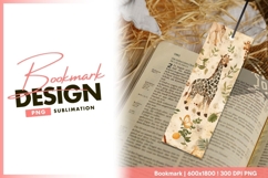 Watercolor giraffe safari animal bookmark png Product Image 1