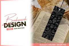 Dark gray ornate relief pattern for bookmark png Product Image 1
