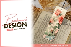 Floral bookmark on bible still life image bookmark png Product Image 1