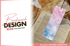 Watercolor bookmark png design Product Image 1