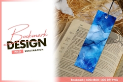 Blue abstract bookmark design Product Image 1