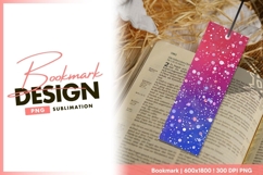 Bible bookmark design with pink blue gradient bookmark png Product Image 1
