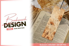 Floral bookmark design on open bible book bookmark Product Image 1