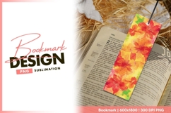 Watercolor floral bookmark Product Image 1