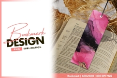 Alcohol ink bookmark design Product Image 1
