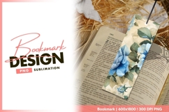 Floral bookmark design for bible sublimation Product Image 1