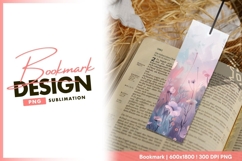 Floral bookmark design on bible book png Product Image 1