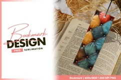 Colorful Leather Upholstery Close Up bookmark png design Product Image 1