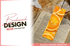 Close up of orange slices showing juicy bookmark png design Product Image 1