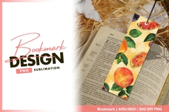 Watercolor Fruits Illustration with bookmark png design Product Image 1