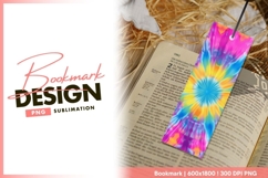 Abstract tie-dye pattern with radial symmetry bookmark png Product Image 1