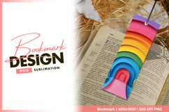 Colorful paper layers abstract background design bookmark Product Image 1