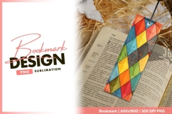 Colorful Diamond Pattern with Textured bookmark png design Product Image 1