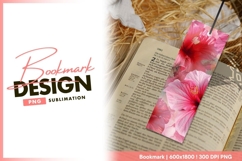 Pink Hibiscus Flowers Close Up with Yellow bookmark png Product Image 1