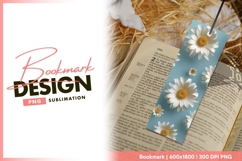 White Paper Daisies with Yellow Centers bookmark png Product Image 1