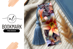 Abstract Lily Flower with Orange Yellow and Purple Petals Product Image 1