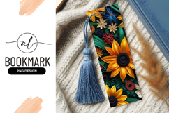 Paper Flowers Illustration with Yellow Orange Blue and Green Product Image 1