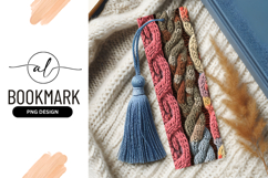 Knitted Braids in Pink Brown Beige and Blue with Textured Product Image 1