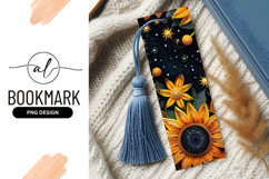 Abstract Sunflower Illustration with Starry Background Product Image 1