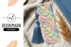 Woven Pastel Textured Pattern Braided in Soft Pink Blue Product Image 1