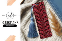Red and Black Knitted Texture Pattern Vertical Composition Product Image 1