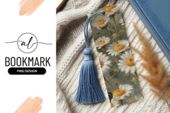 Daisies With Butterfly Oil Painting Bookmark Png Product Image 1
