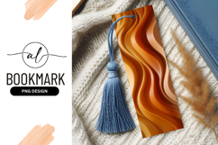 Abstract Wavy Lines in Shades of Brown and Orange curves Product Image 1