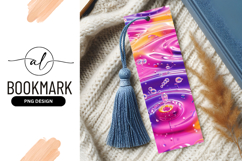 Abstract Liquid Surface with Bubbles and Swirls in Pink Product Image 1