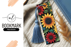 Floral Arrangement of Sunflowers and Red Flowers on Black Product Image 1