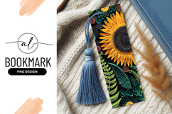Paper Sunflower and Foliage on Black Background quilling Product Image 1