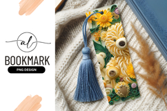 Quilled Paper Flowers and Bear with Yellow and Green Floral Product Image 1