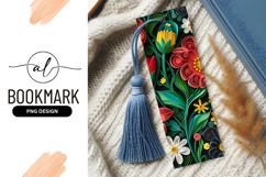 Colorful Paper Quilling Floral Arrangement on Black Product Image 1