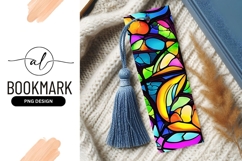 Colorful Stained Glass Art Decorative Bookmark Png Product Image 1