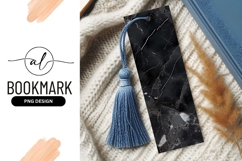 Marble Bookmark With Tassel On Knitted Blanket Product Image 1