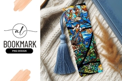 Stained Glass Fairy Tale Design Bookmark Png Product Image 1