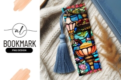 Stained Glass Floral Candle Holder Bookmark Png Product Image 1