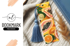 Papaya Orange Lime and Grapefruit Slices on Yellow Product Image 1